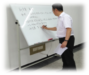 “两学一做”老中青党员板书比赛